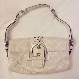 Coach White Small Handbag